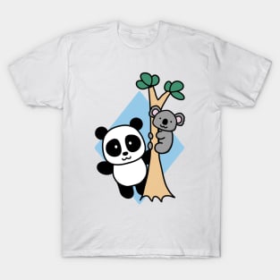 Cute Panda and Koala T-Shirt